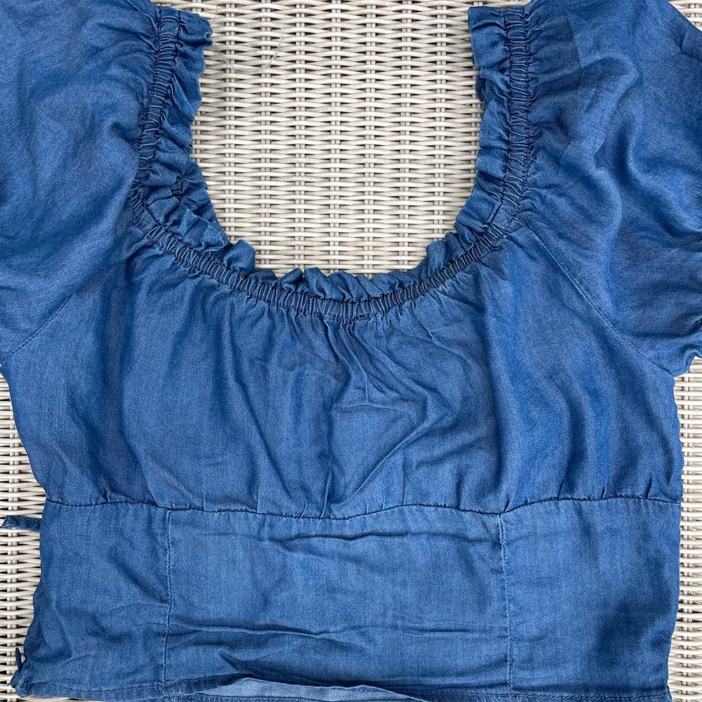 Denim top size medium